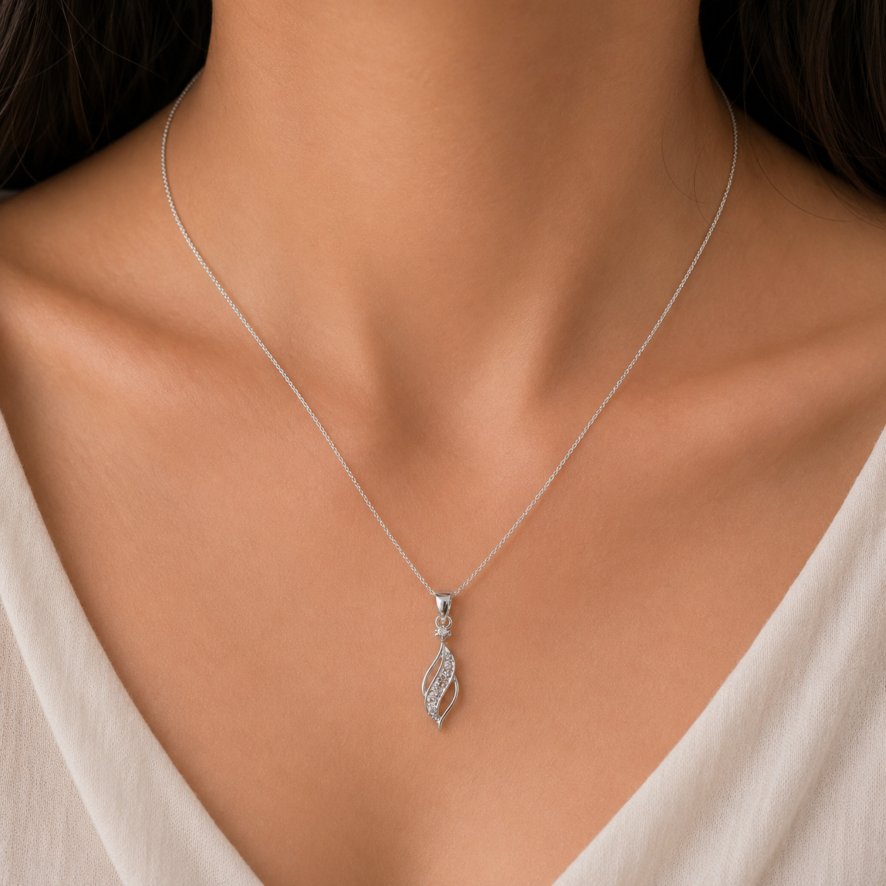 925 Silver Leaf Pendant
