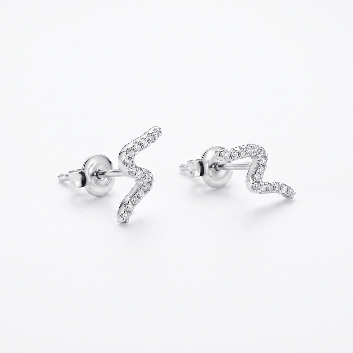 925 Silver Lightening Flash Studs