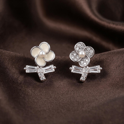 925 Sterling Silver Flower studs