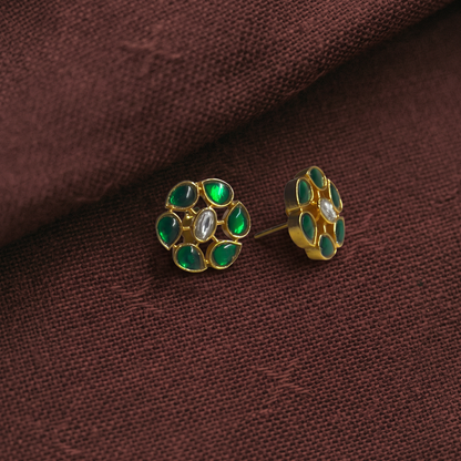 925 Silver Imperial Petal Stud Earrings
