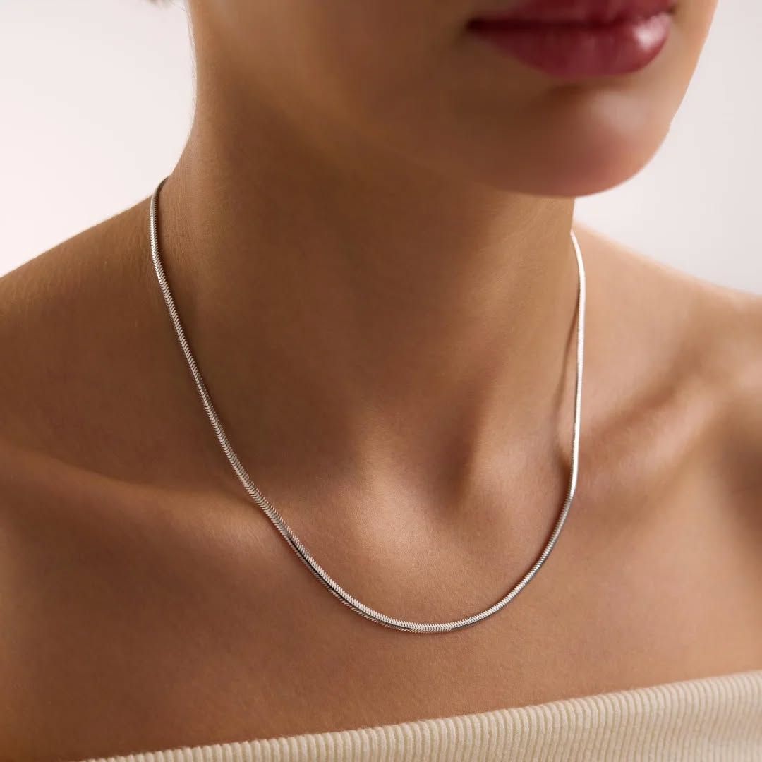 925 sterling silver serpent chain necklace women