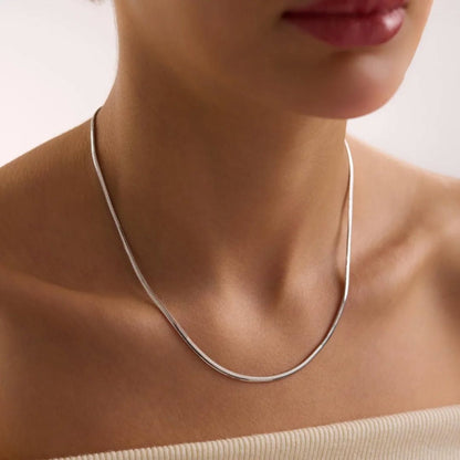 925 sterling silver serpent chain necklace women